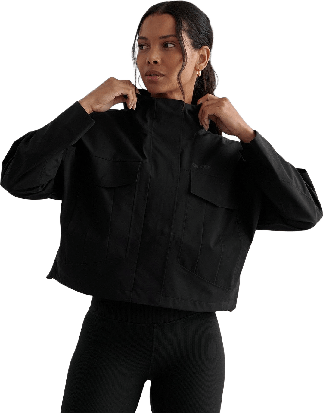 Black Waterproof Jacket, från aim'n, i färgen black.