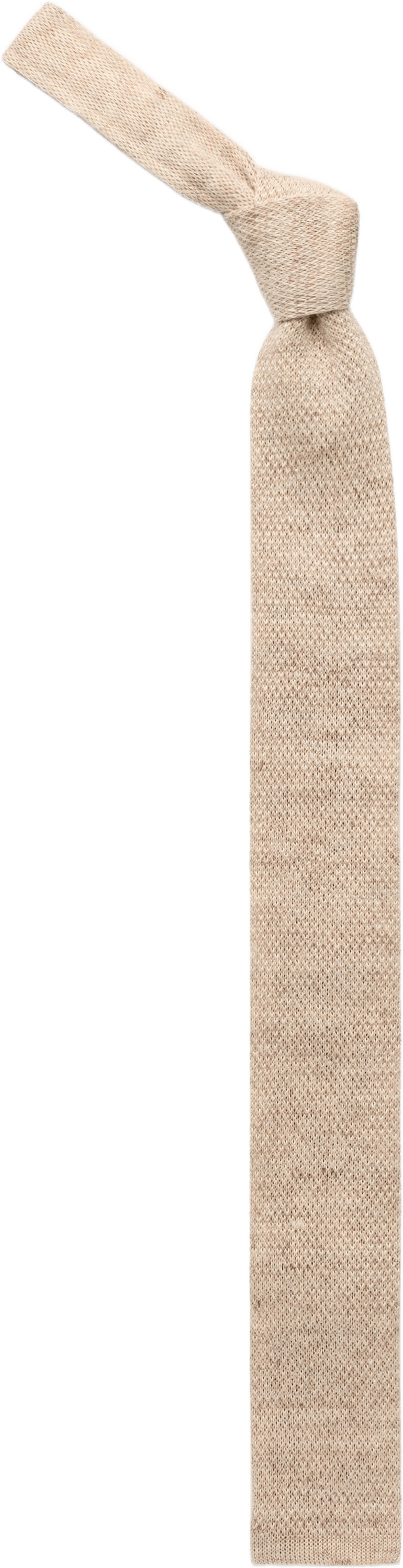 Linen Knitted Tie, från John Henric, i färgen cream.