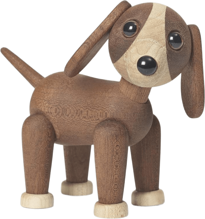 Dekoration Spring Copenhagen Twix Hund Mahogny 11 Cm, från Spring Copenhagen, i färgen brun.