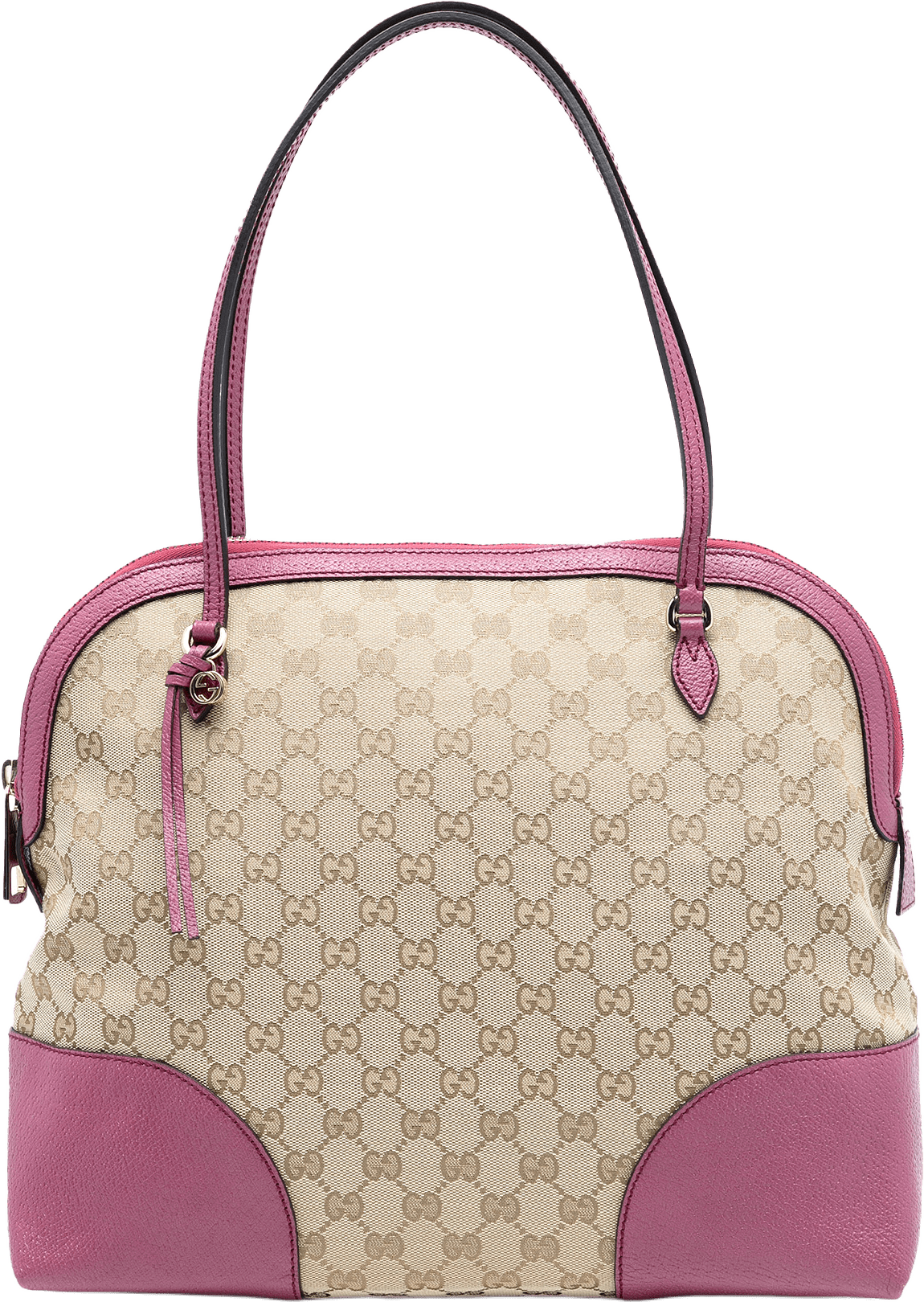 Gucci Medium Gg Canvas Bree Dome Tote, från Luxclusif, i färgen beige.