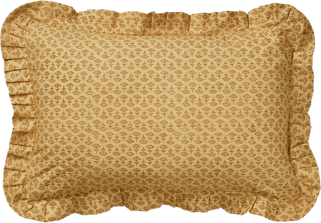 Petal Kuddfodral - 40x60 Cm, från Pick A Poppy, i färgen ochre.