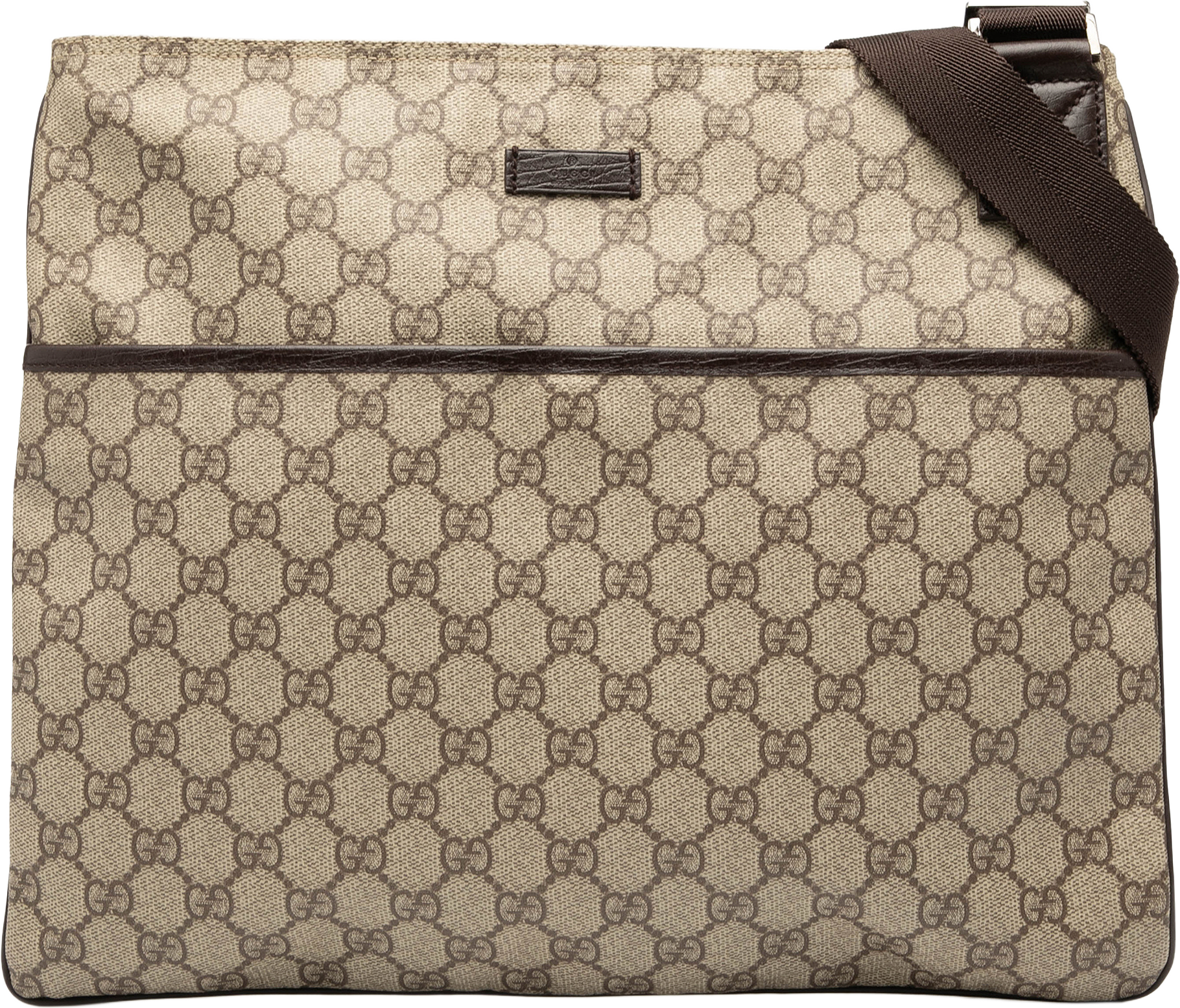 Gucci Gg Supreme Crossbody, från Luxclusif, i färgen beige.