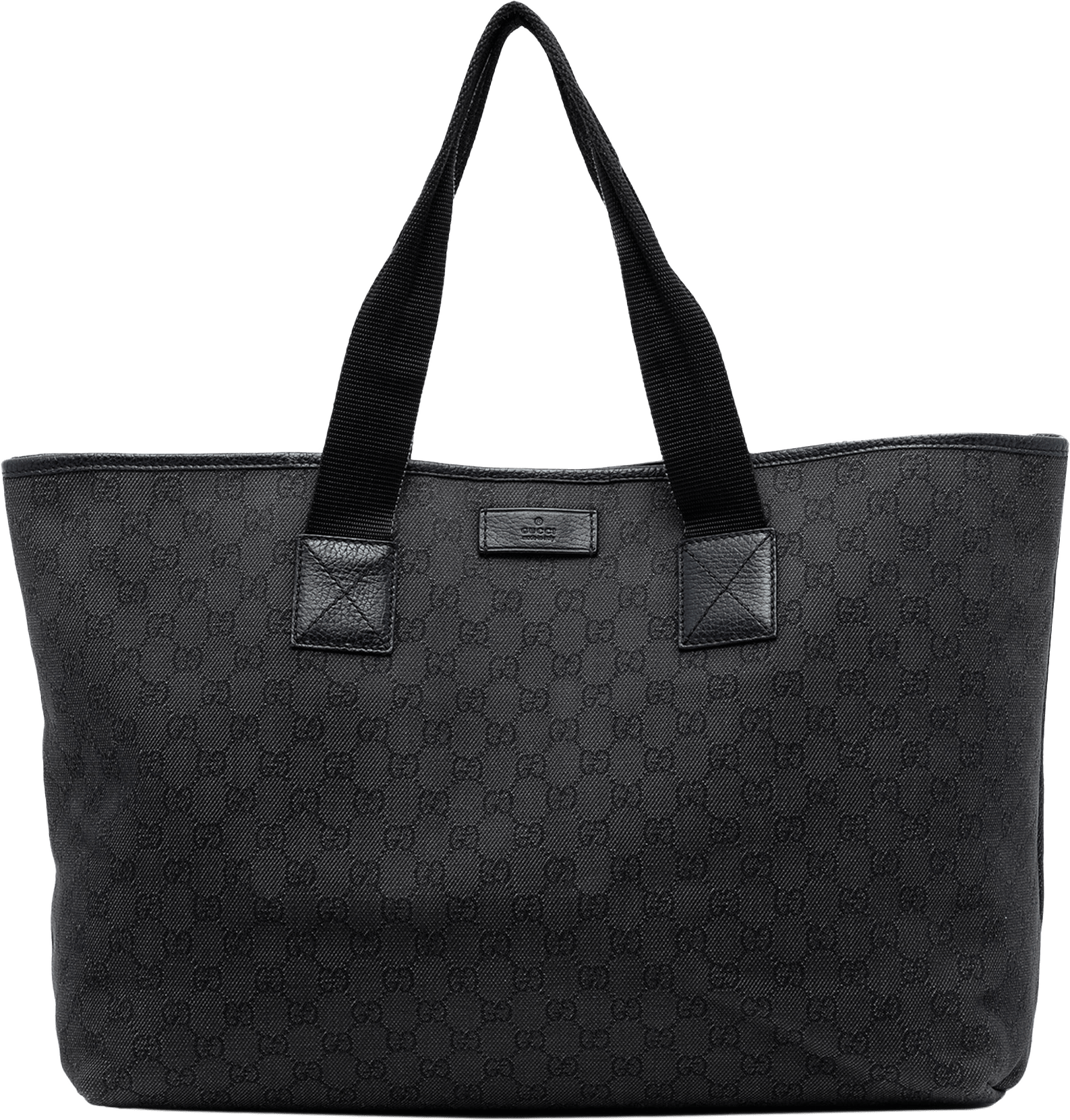Gucci Gg Denim Tote, från Luxclusif, i färgen dark gray.