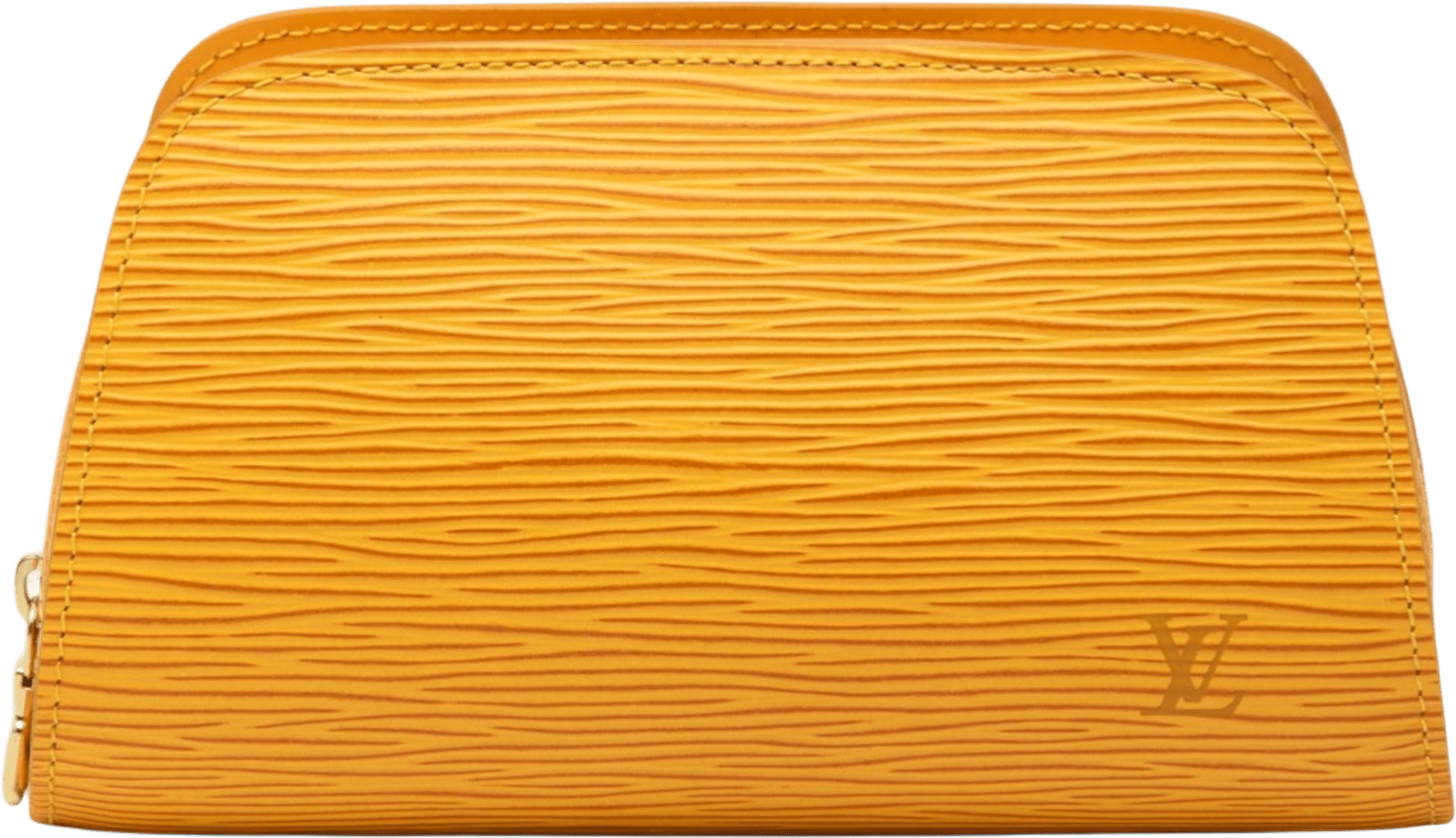 Louis Vuitton Epi Dauphine Pm Pouch, från Luxclusif, i färgen yellow.