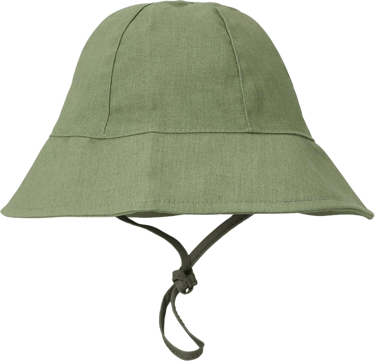 Linen Hat, från BabyMocs, i färgen olive.