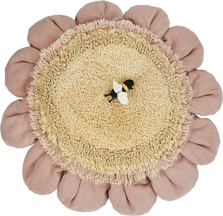Golvkudde Pink Daisy