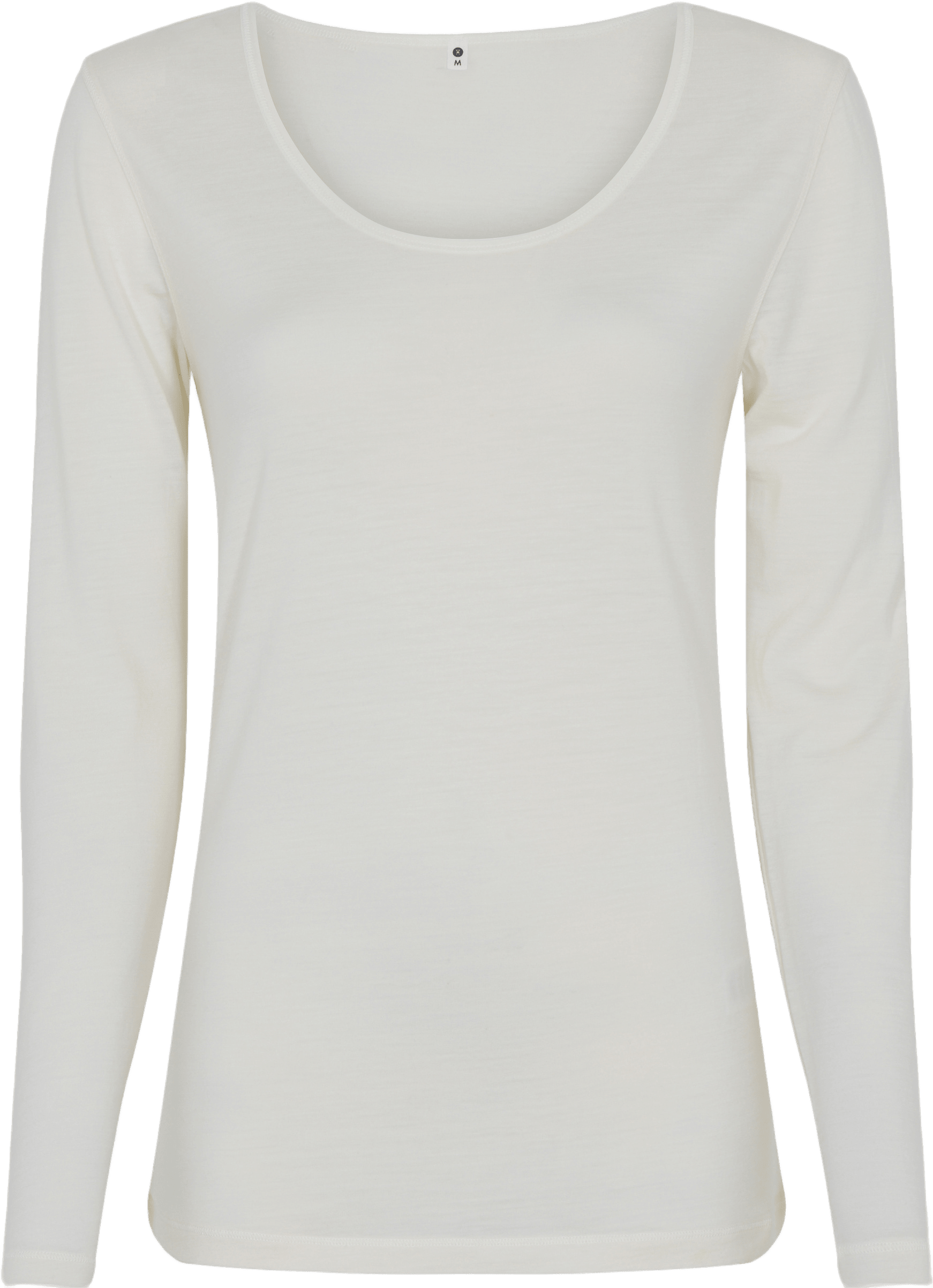 Ekologisk Ull, Långärmad T-shirt, Ivory, från JBS of Denmark, i färgen ivory.