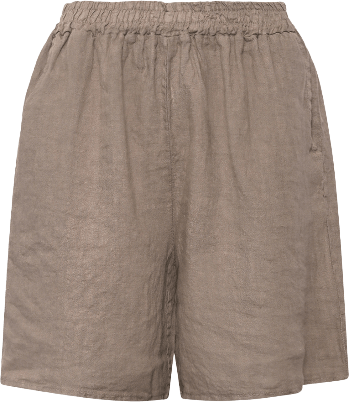 Tracy, Shorts, Linen - Nougat, från Tiffany, i färgen nougat.