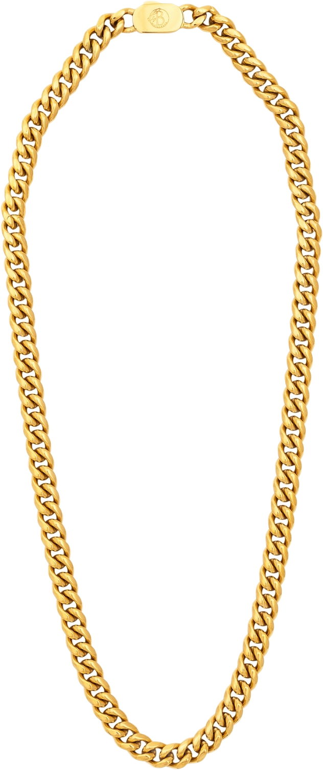 Hyde |  Stålhalsband | 8 Mm, från by BILLGREN, i färgen gold.