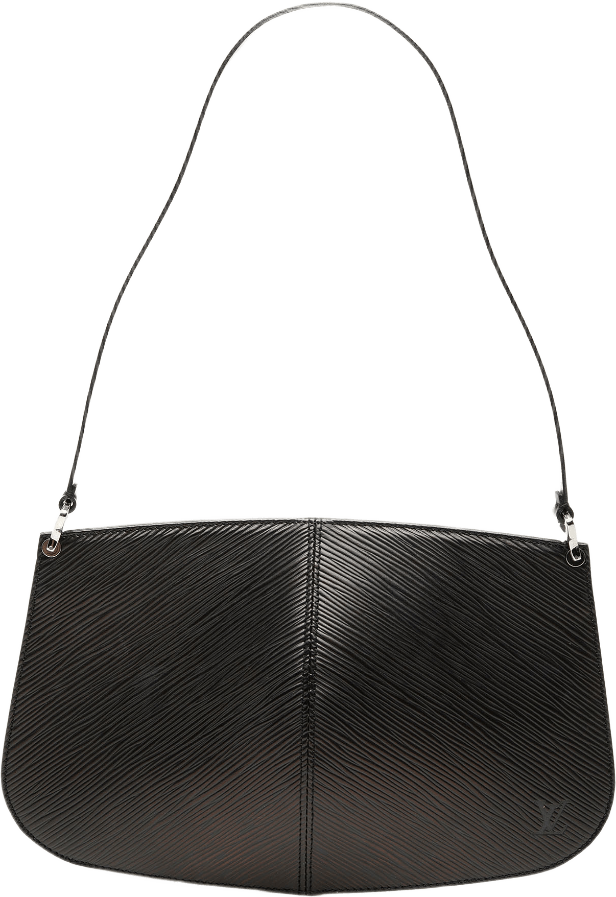 Louis Vuitton Epi Demi Lune Pochette, från Luxclusif, i färgen svart.