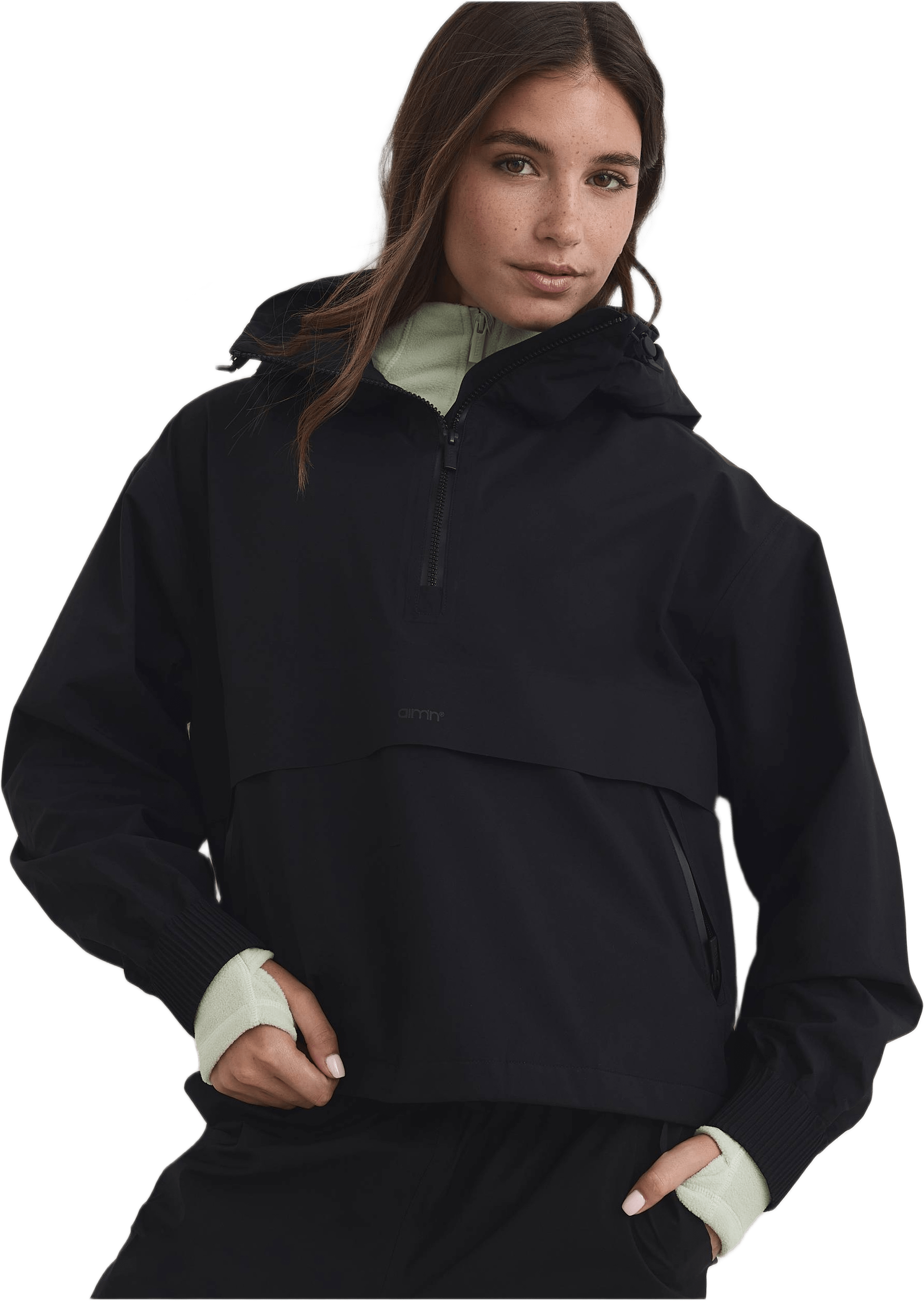 Waterproof Stretch Anorak, från aim'n, i färgen black.