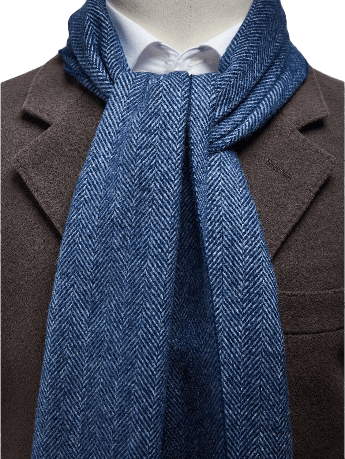 Blue Cashmere Scarf