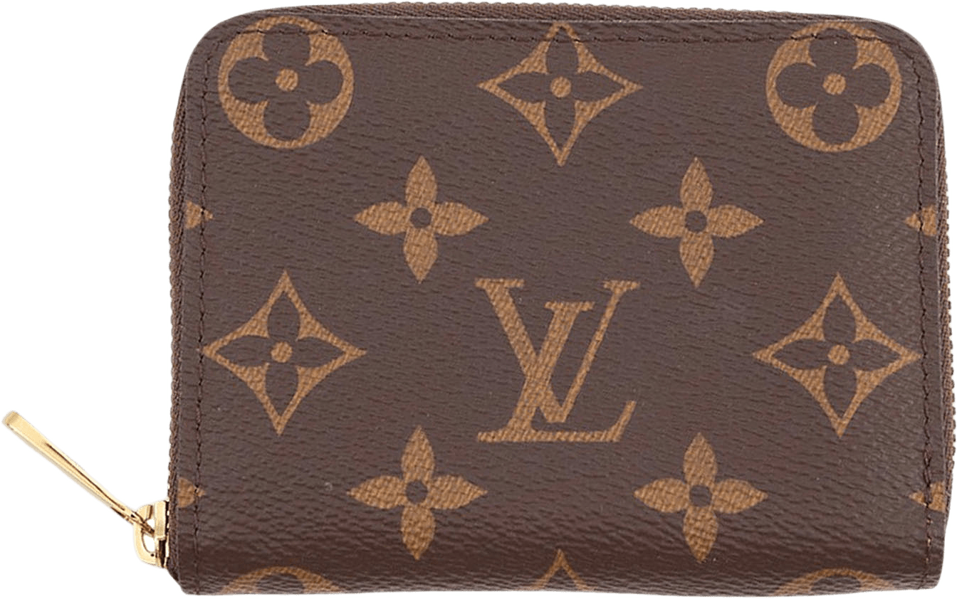 Louis Vuitton Monogram Zippy Coin Pouch, från Luxclusif, i färgen brown.