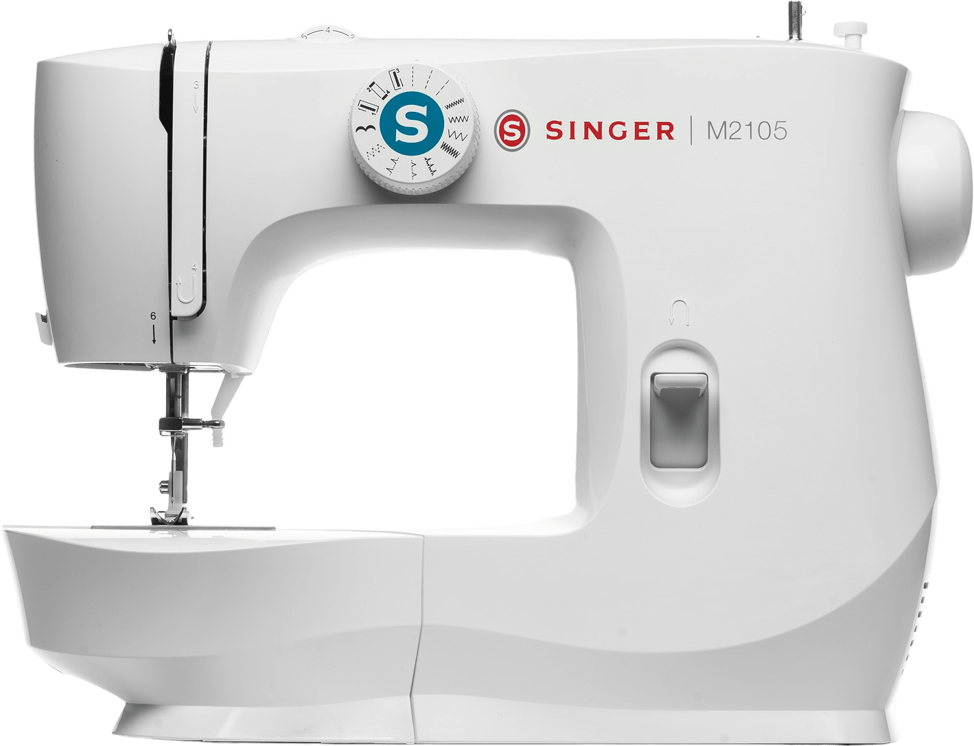 Symaskin M2105, från Singer, i färgen vit.