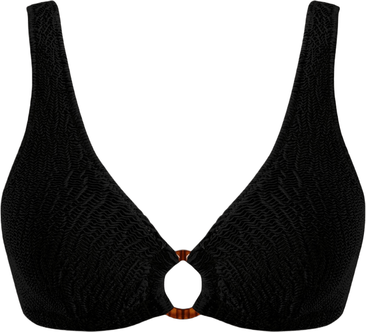 Ring Scoop Bikini Top, från Understatement, i färgen black.