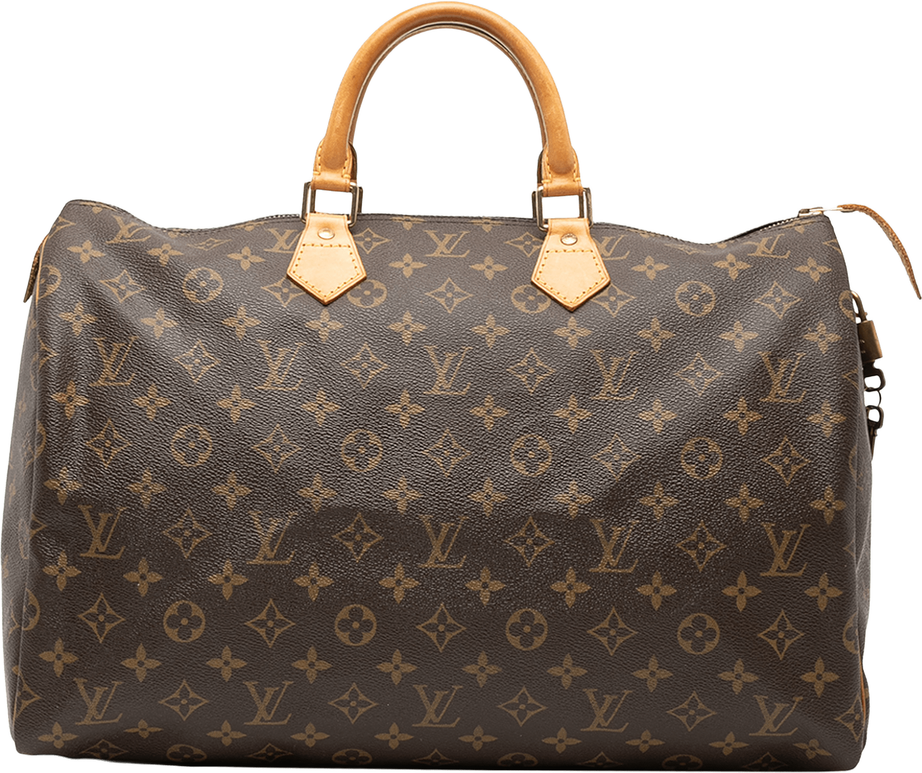 Louis Vuitton Monogram Speedy 40, från Luxclusif, i färgen brown.