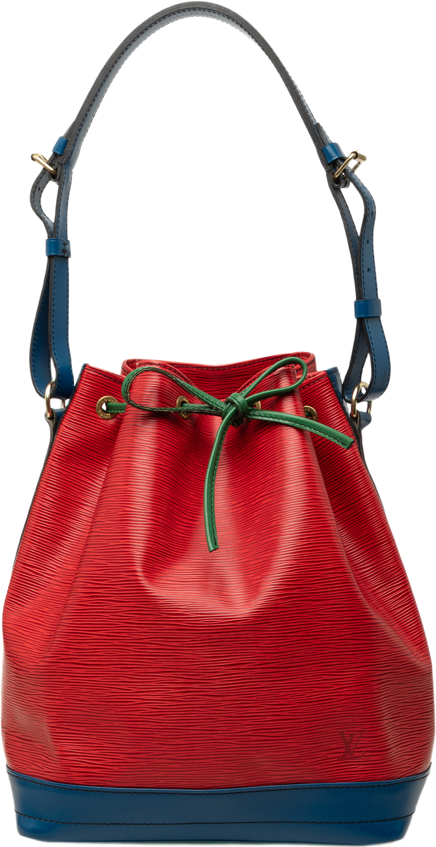 Louis Vuitton Epi Tricolor Noe Gm, från Luxclusif, i färgen röd.