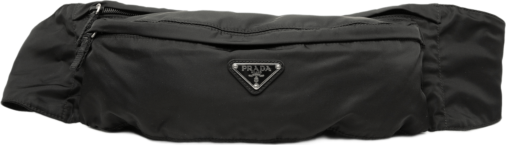 Prada Tessuto Belt Bag, från Luxclusif, i färgen black.