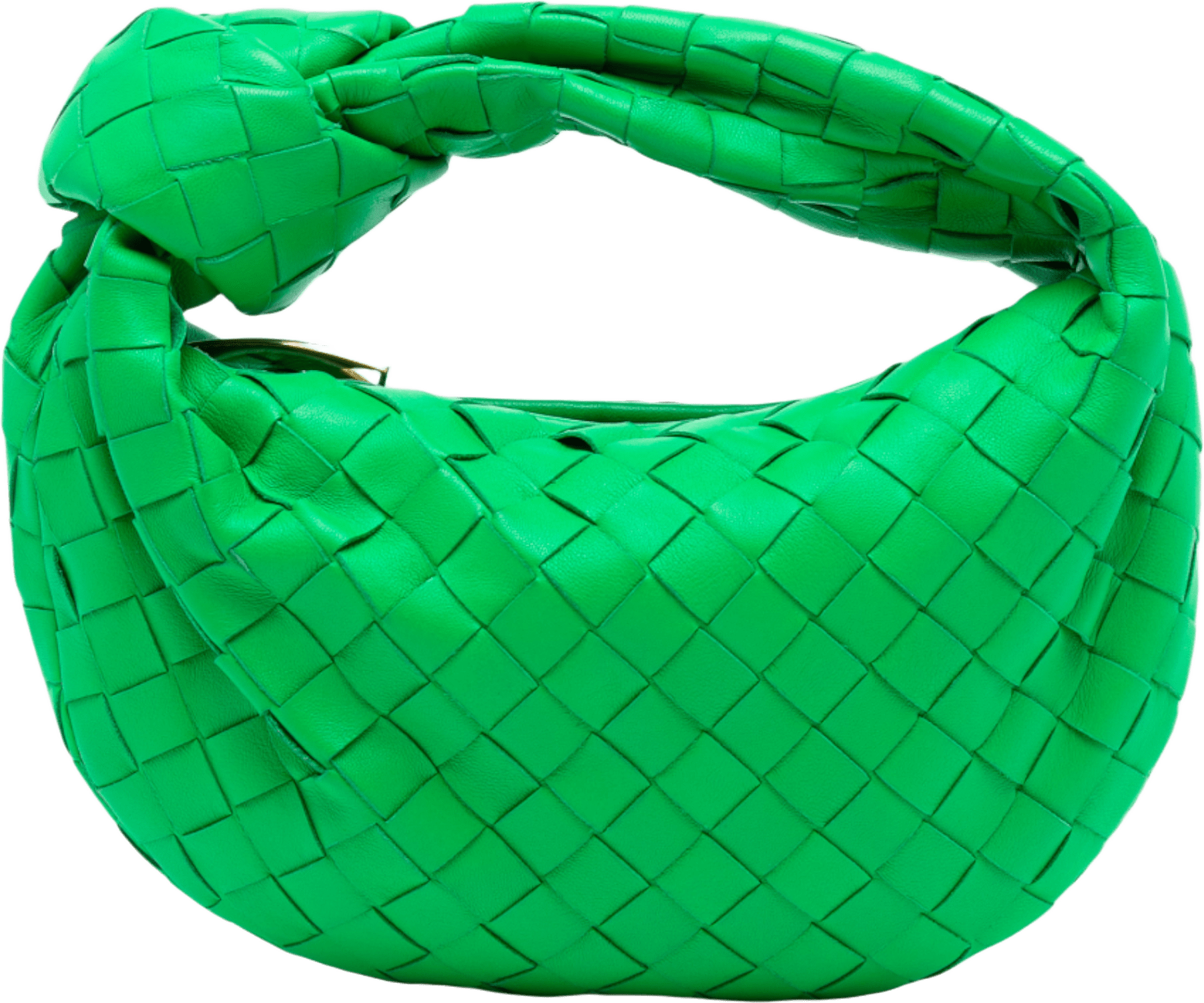 Bottega Veneta Mini Nappa Intrecciato Jodie, från Luxclusif, i färgen green.