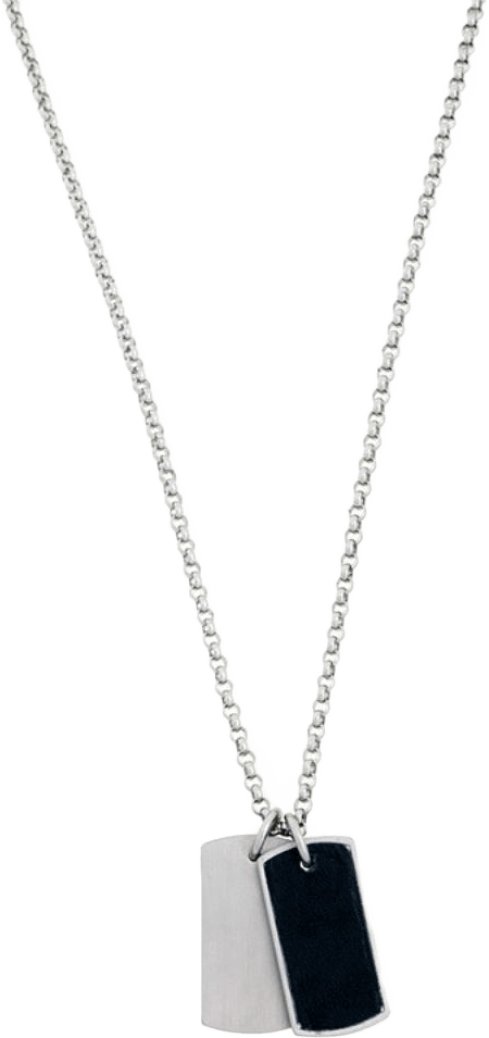 Henry | Stålhalsband | Läder