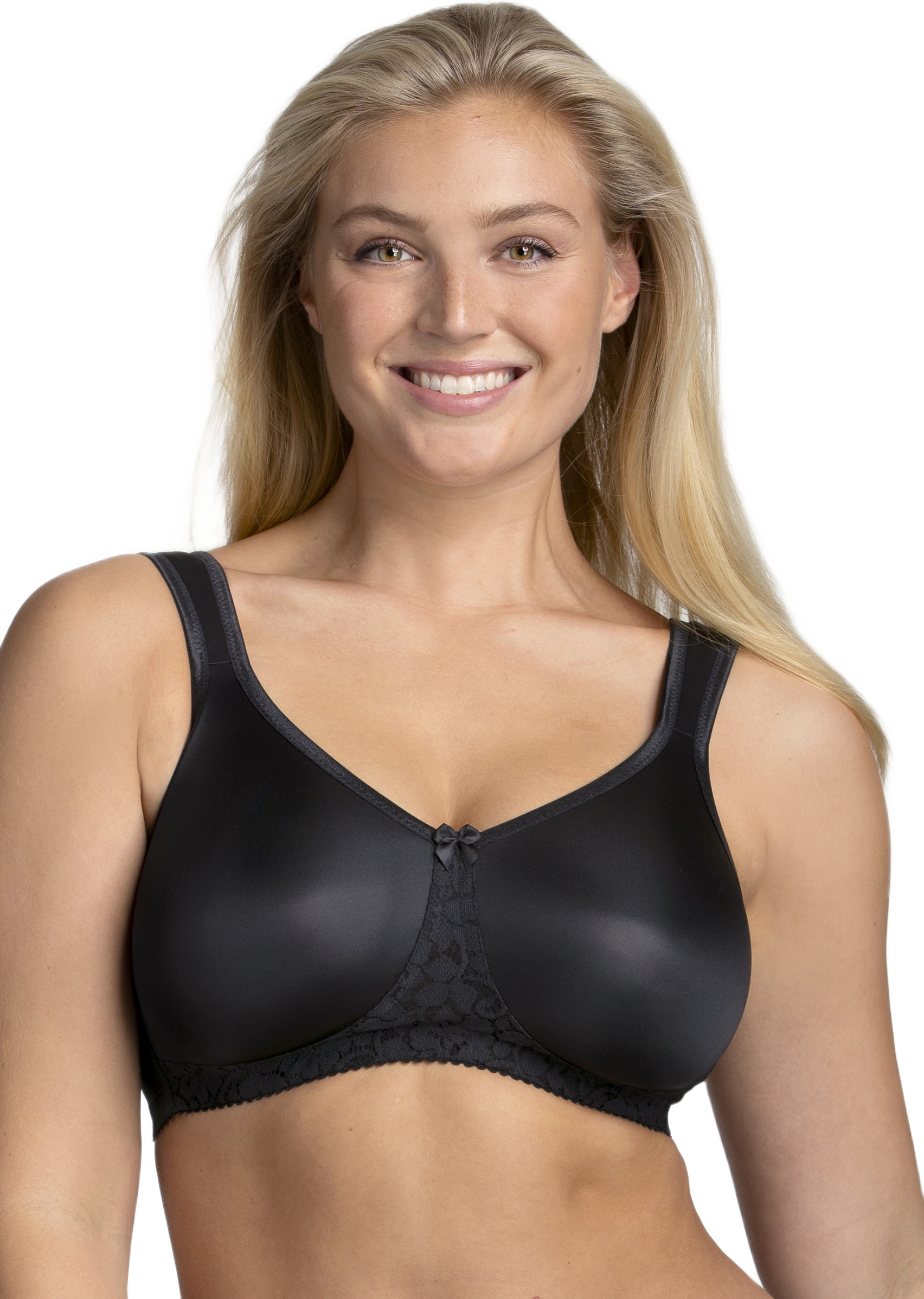 Smooth Lacy T-shirt Bh, från Miss Mary of Sweden, i färgen svart.