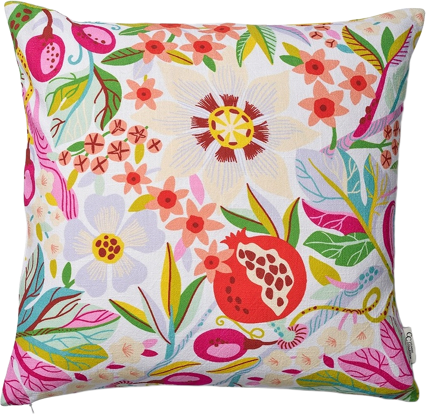 Kuddfodral Pomegranate 50x50cm, från Classic Collection, i färgen vit.