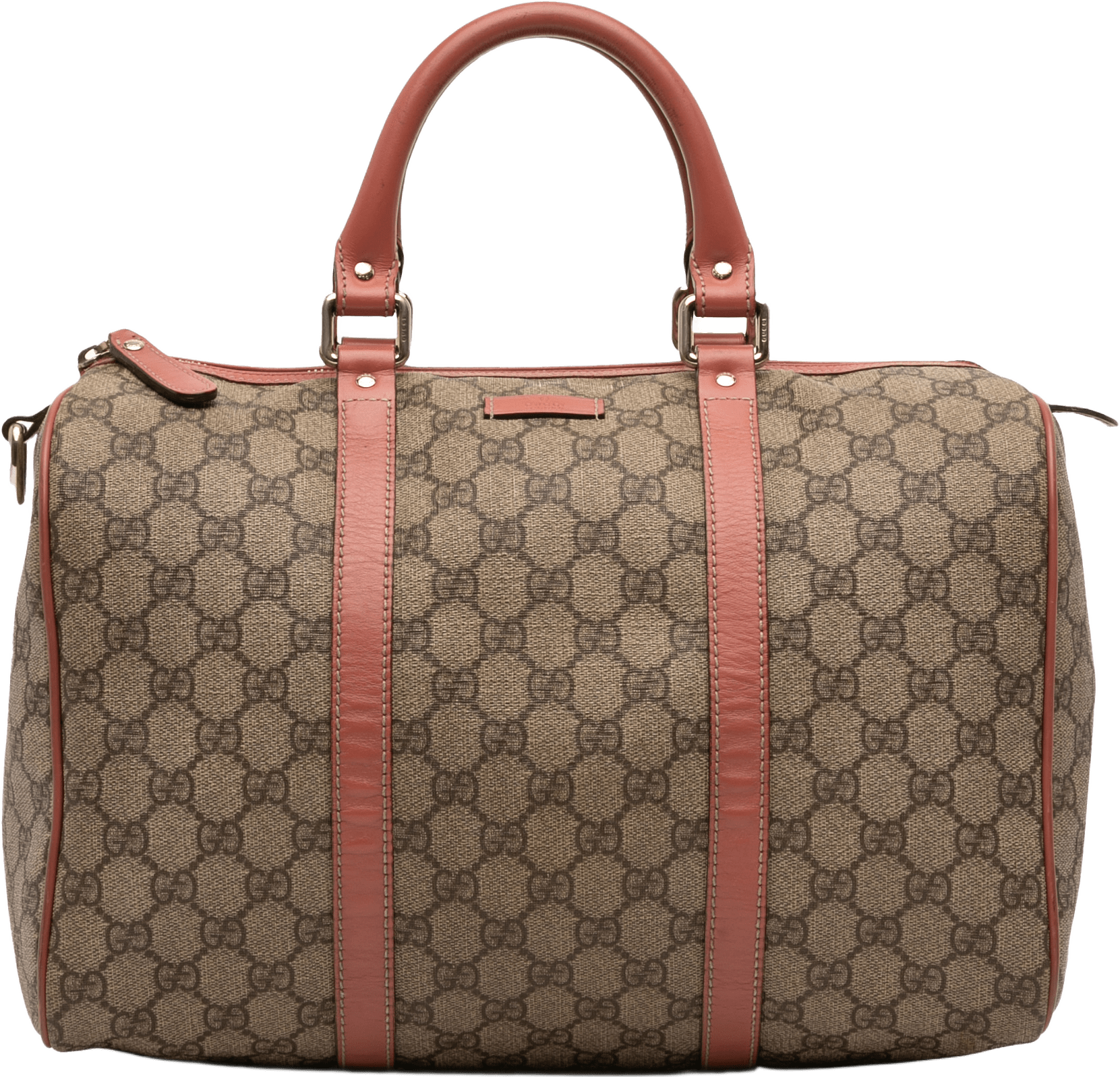 Gucci Medium Gg Supreme Joy Boston Bag, från Luxclusif, i färgen beige.