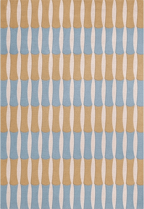 Alice Crawley Bamboo Forest Ullmatta Azure Blue, från Layered, i färgen azure blue.