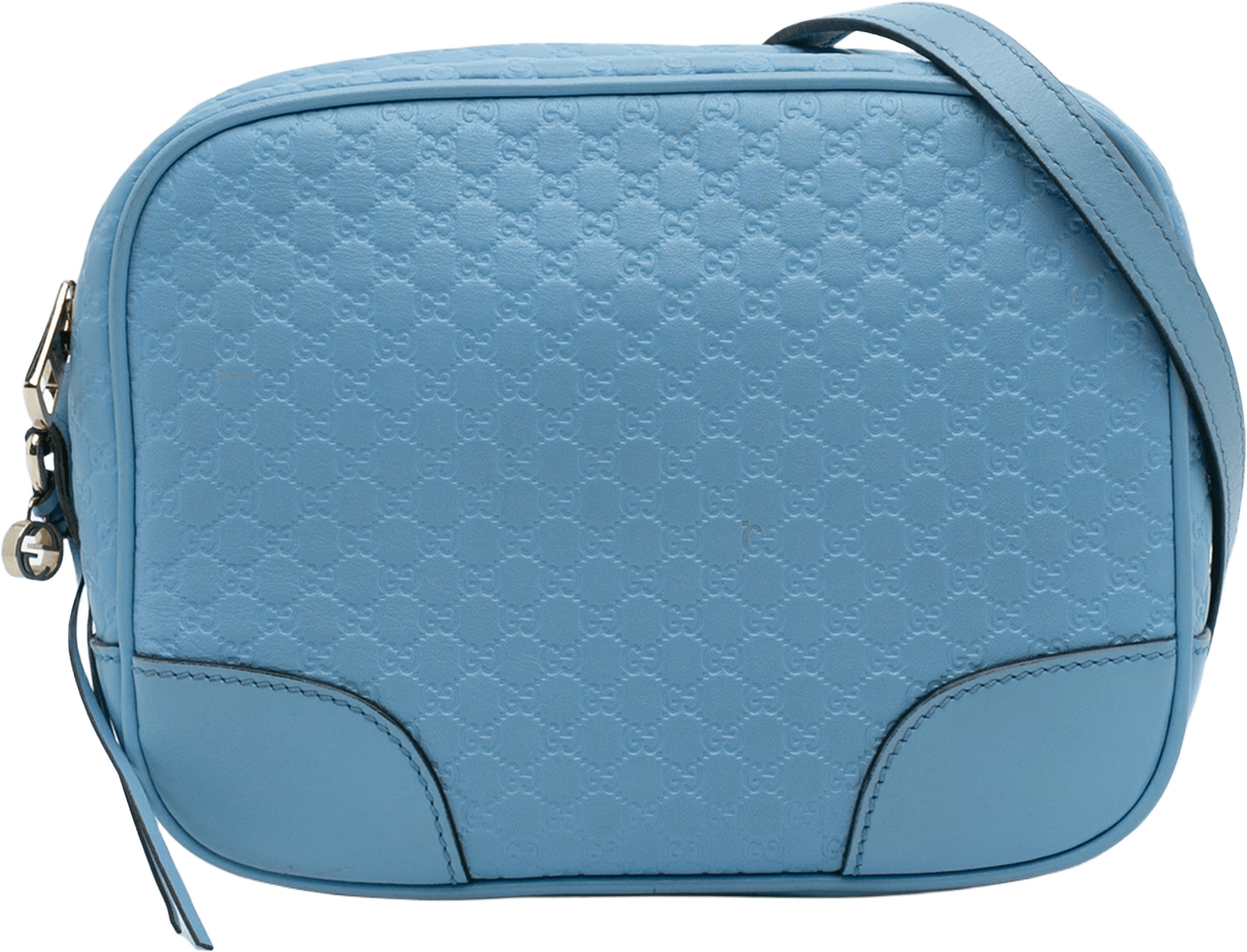 Gucci Mini Microguccissima Bree Crossbody, från Luxclusif, i färgen blue.