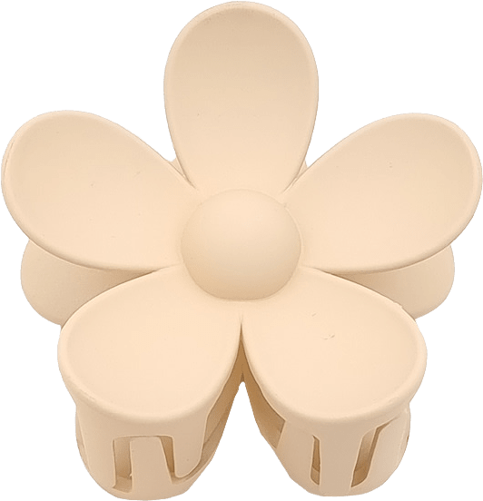 Blomformad Klämma, från Complement, i färgen light beige.