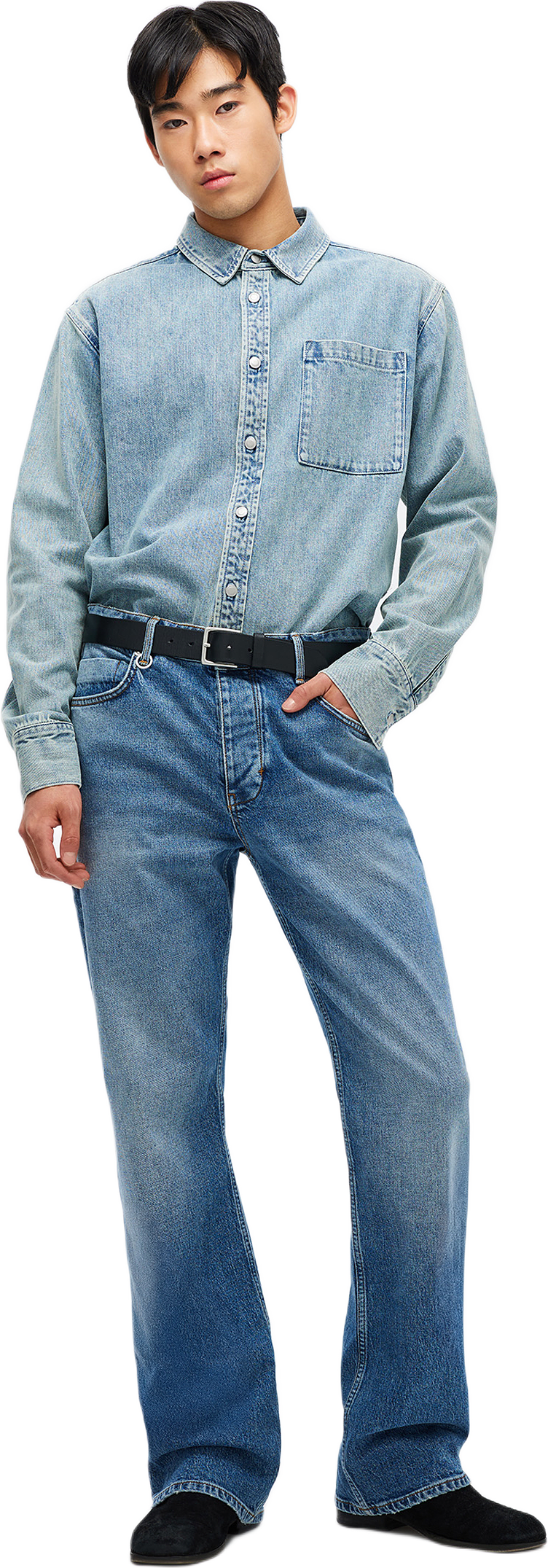 Julian Wide Seville Mid Indigo, från Neuw, i färgen blue.