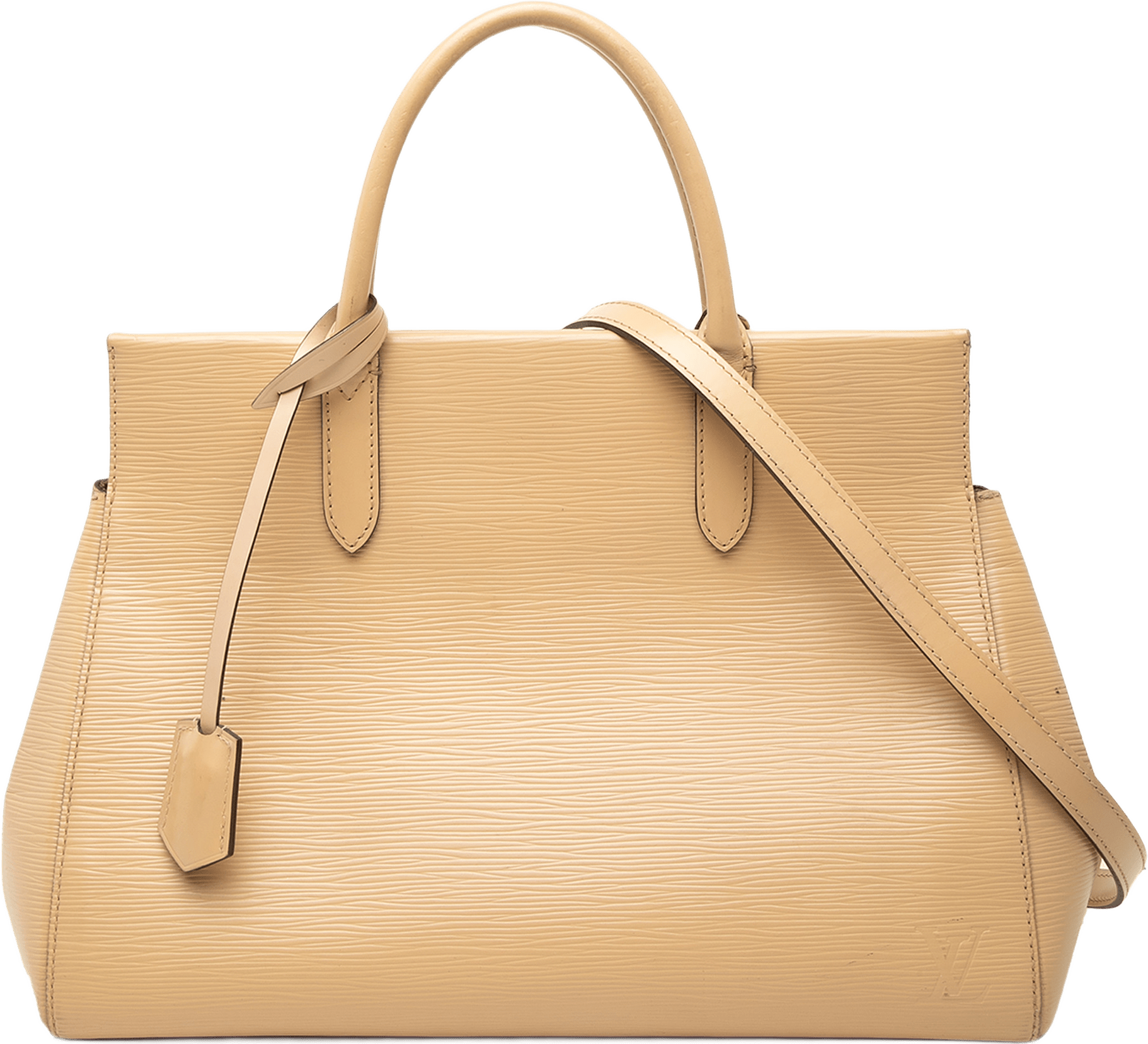 Louis Vuitton Epi Marly Mm, från Luxclusif, i färgen beige.