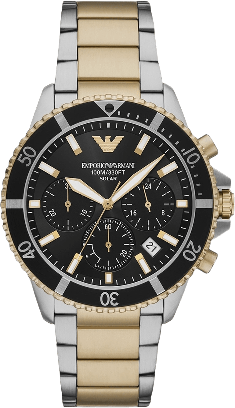 Emporio Armani Luigi Herr Svart/bicolor Länk - Ar11680, från Emporio Armani, i färgen 1.