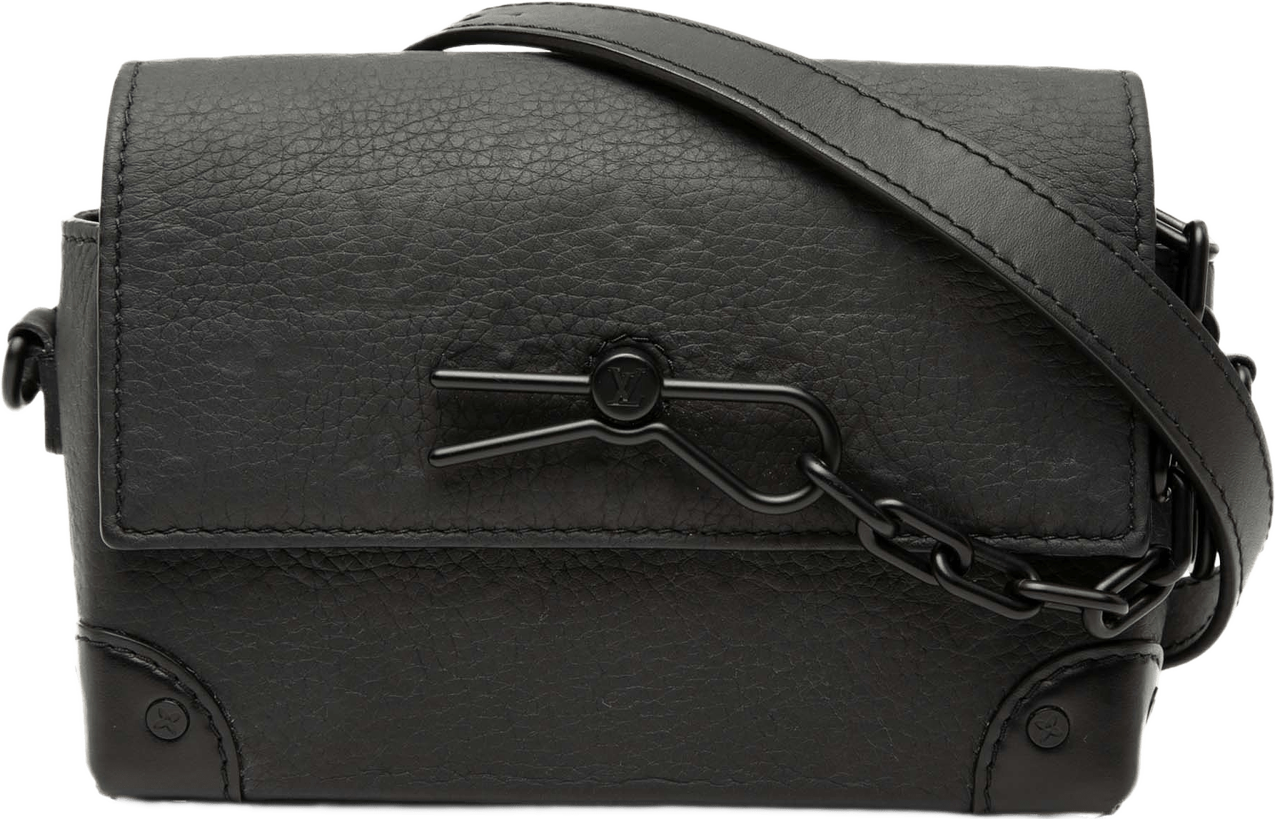 Louis Vuitton Monogram Taurillon Steamer Wearable Wallet, från Luxclusif, i färgen black.
