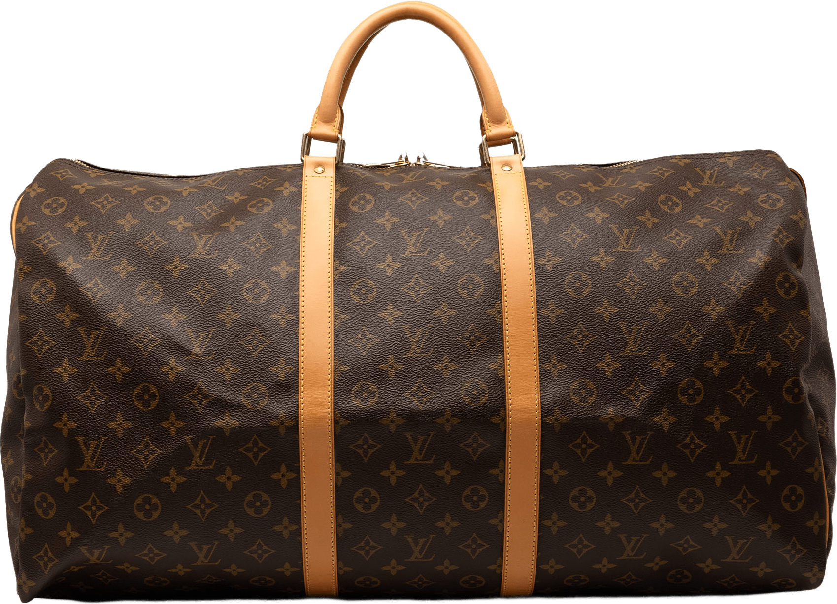 Louis Vuitton Monogram Keepall 60, från Luxclusif, i färgen brown.