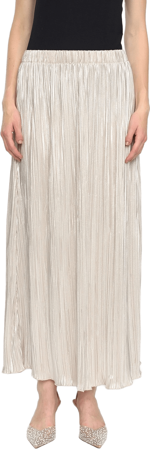 Srnevaeh Skirt - Silver Plissé