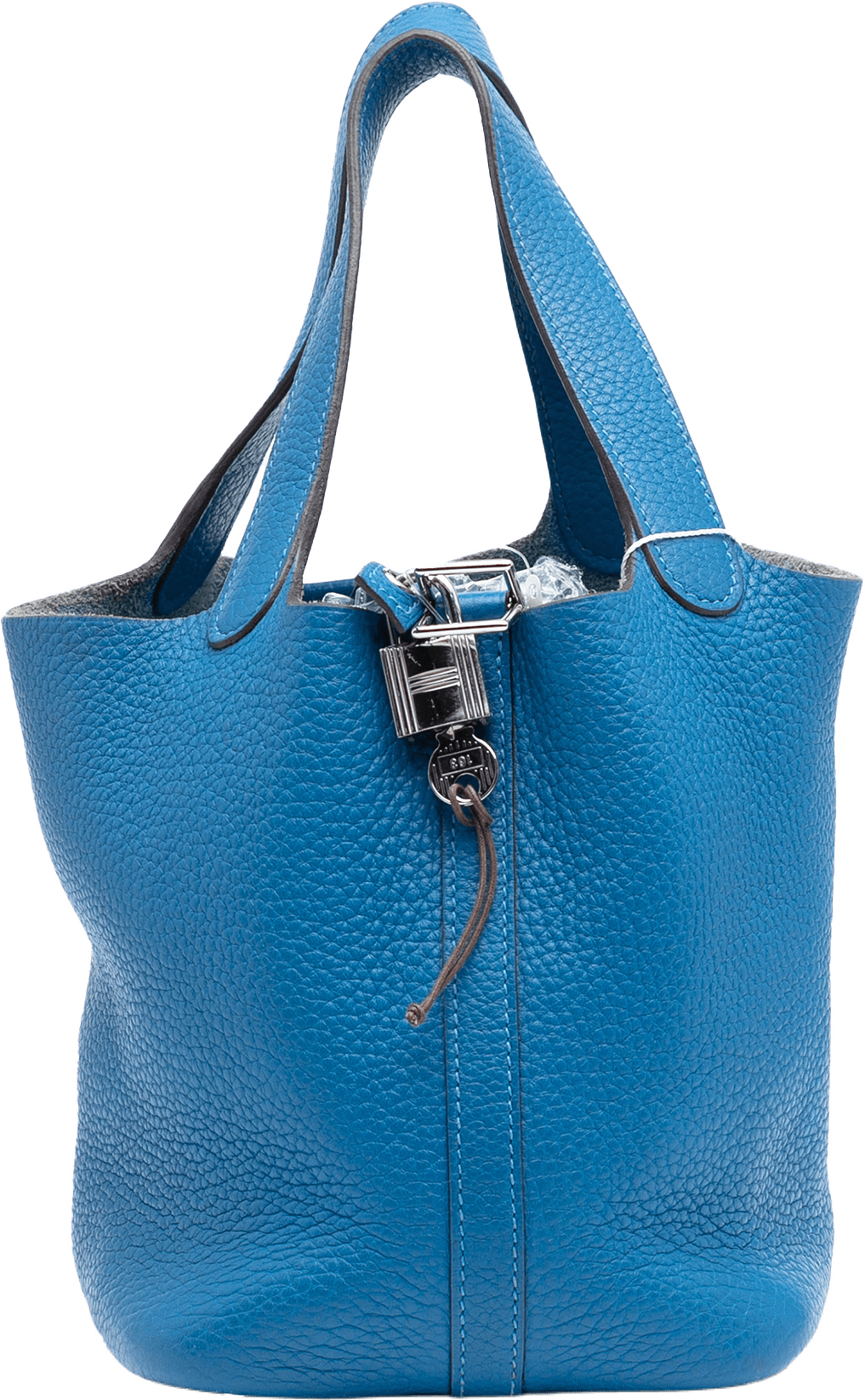 Hermès Clemence Picotin Lock 18, från Luxclusif, i färgen blue.