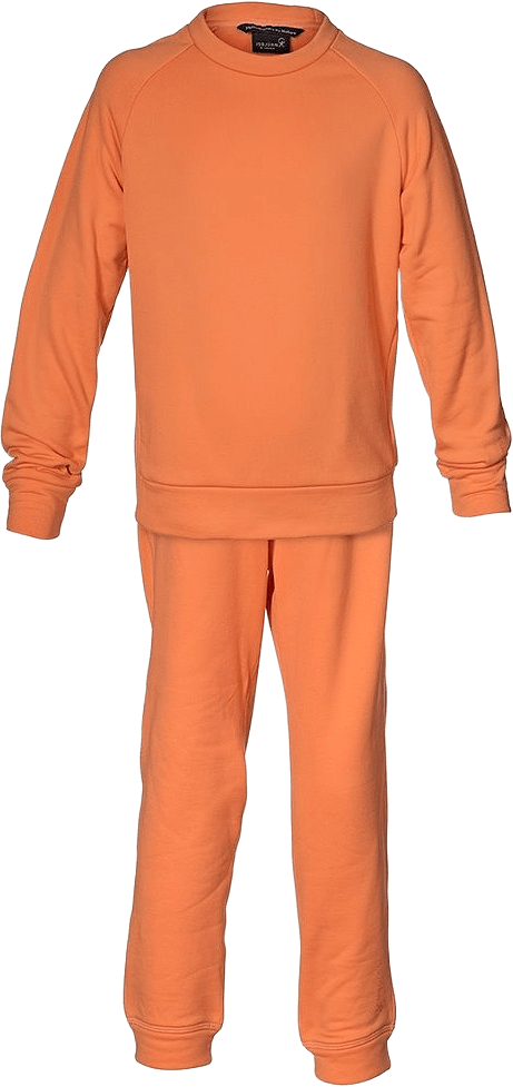 Isbjörn Panda Chill Sweater & Pant 86cl-128cl, från ISBJÖRN of Sweden, i färgen orangepeel.