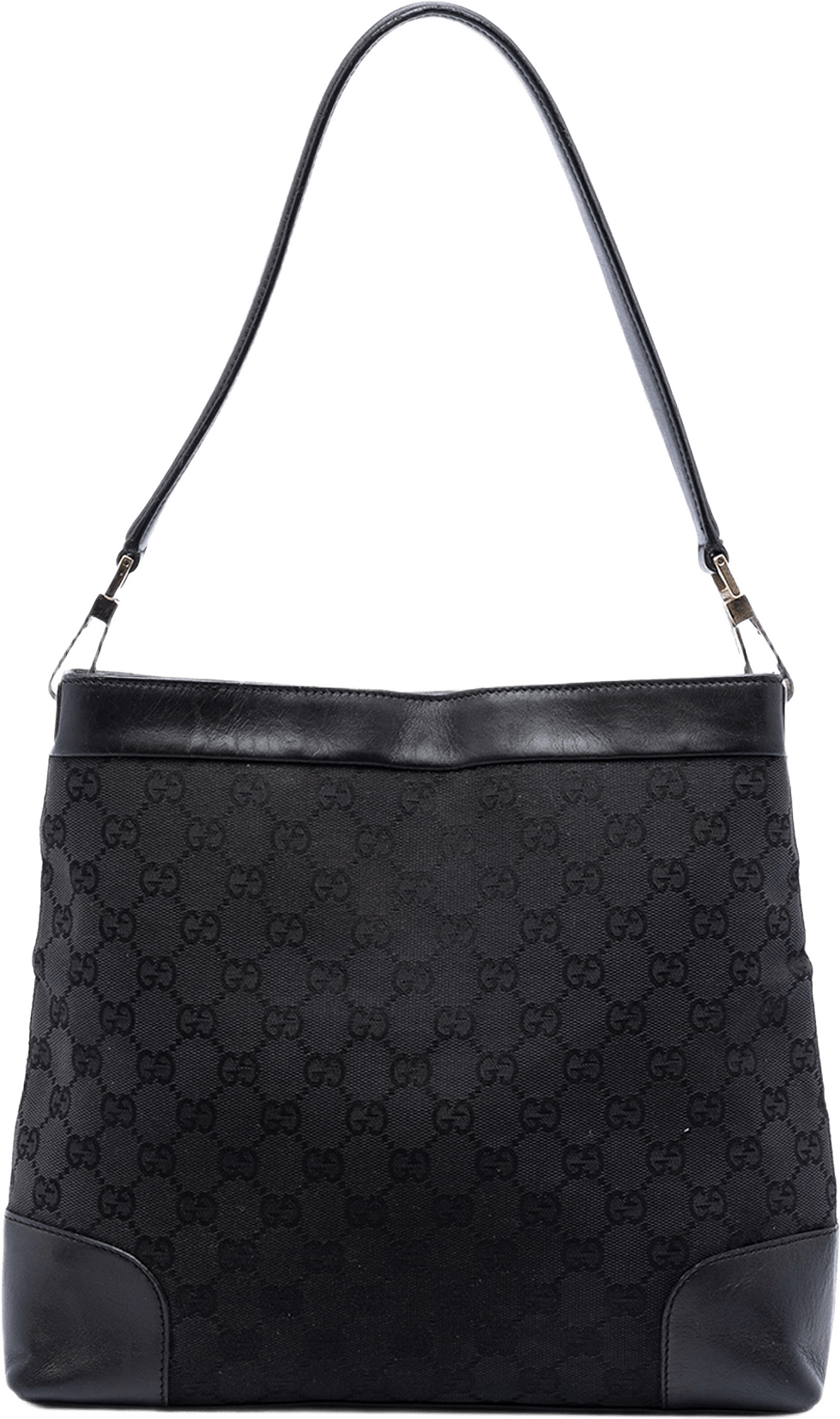 Gucci Gg Canvas Shoulder Bag, från Luxclusif, i färgen svart.