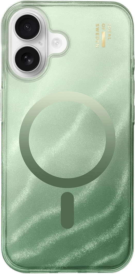 Clear Case Magsafe Iphone 16 Sage Green, från Ideal Of Sweden, i färgen green.