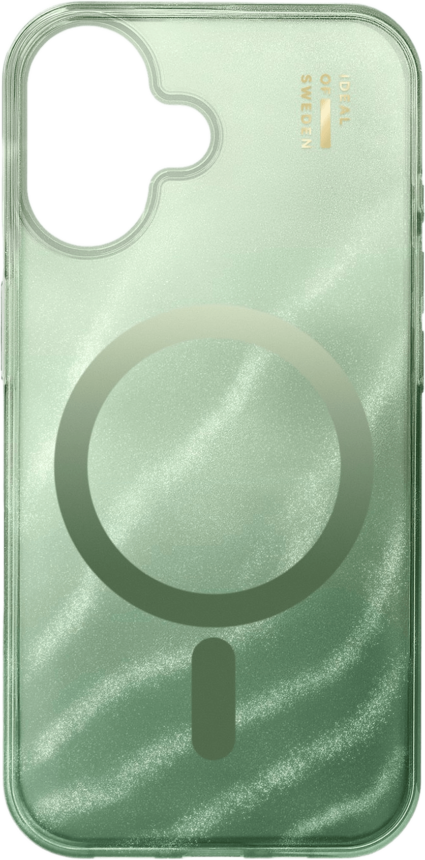 Clear Case Magsafe Iphone 16 Sage Green, från Ideal Of Sweden, i färgen white.