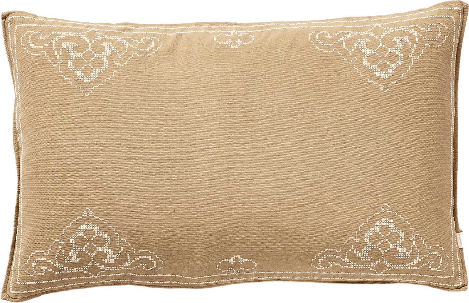 Elna Kuddfodral, från Fridhem Interior, i färgen khaki/offwhite.