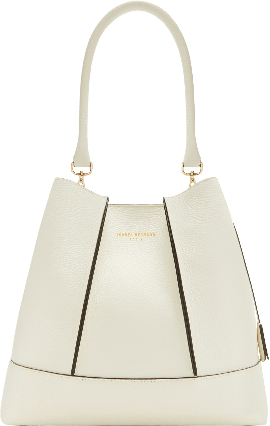 Femme Forte Läder Axelremsväska, från Isabel Bernard, i färgen beige.