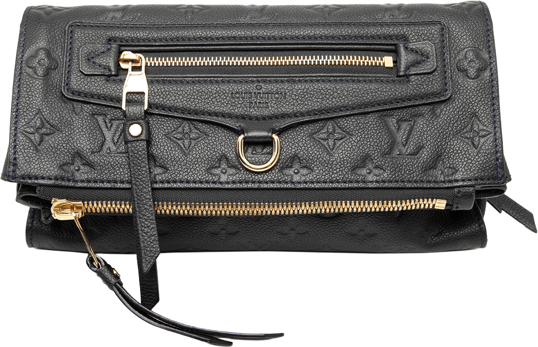 Louis Vuitton Monogram Empreinte Petillante, från Luxclusif, i färgen navy.