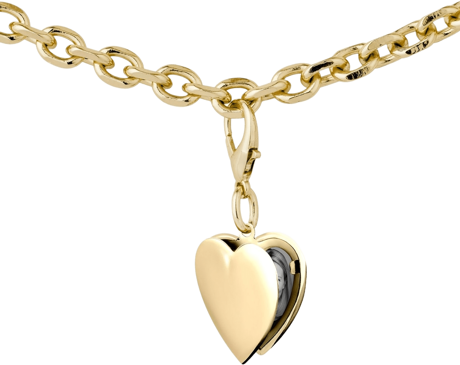 Charm Gold Heart Locket, från Ideal Of Sweden, i färgen gold.