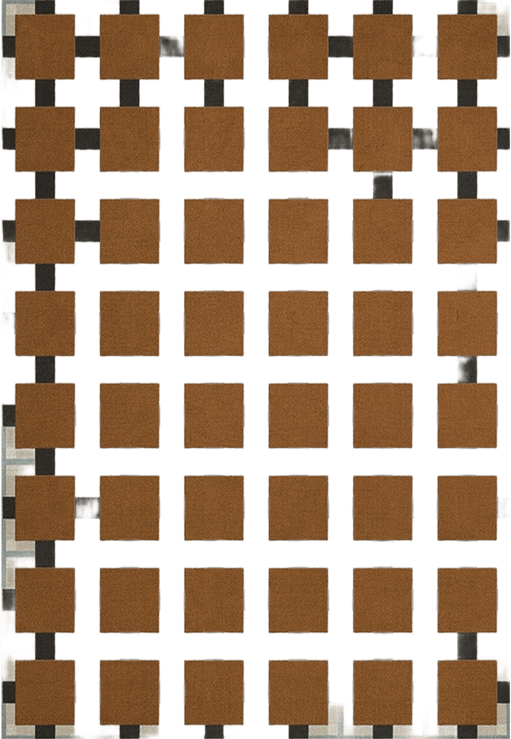 Evelina Kroon Dusk Jutematta 140x200cm, från Layered, i färgen orange.