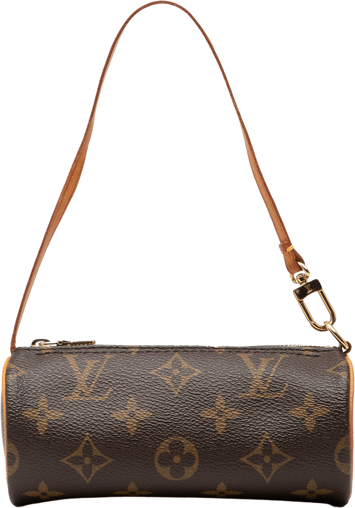 Louis Vuitton Monogram Papillon Pochette, från Luxclusif, i färgen brown.