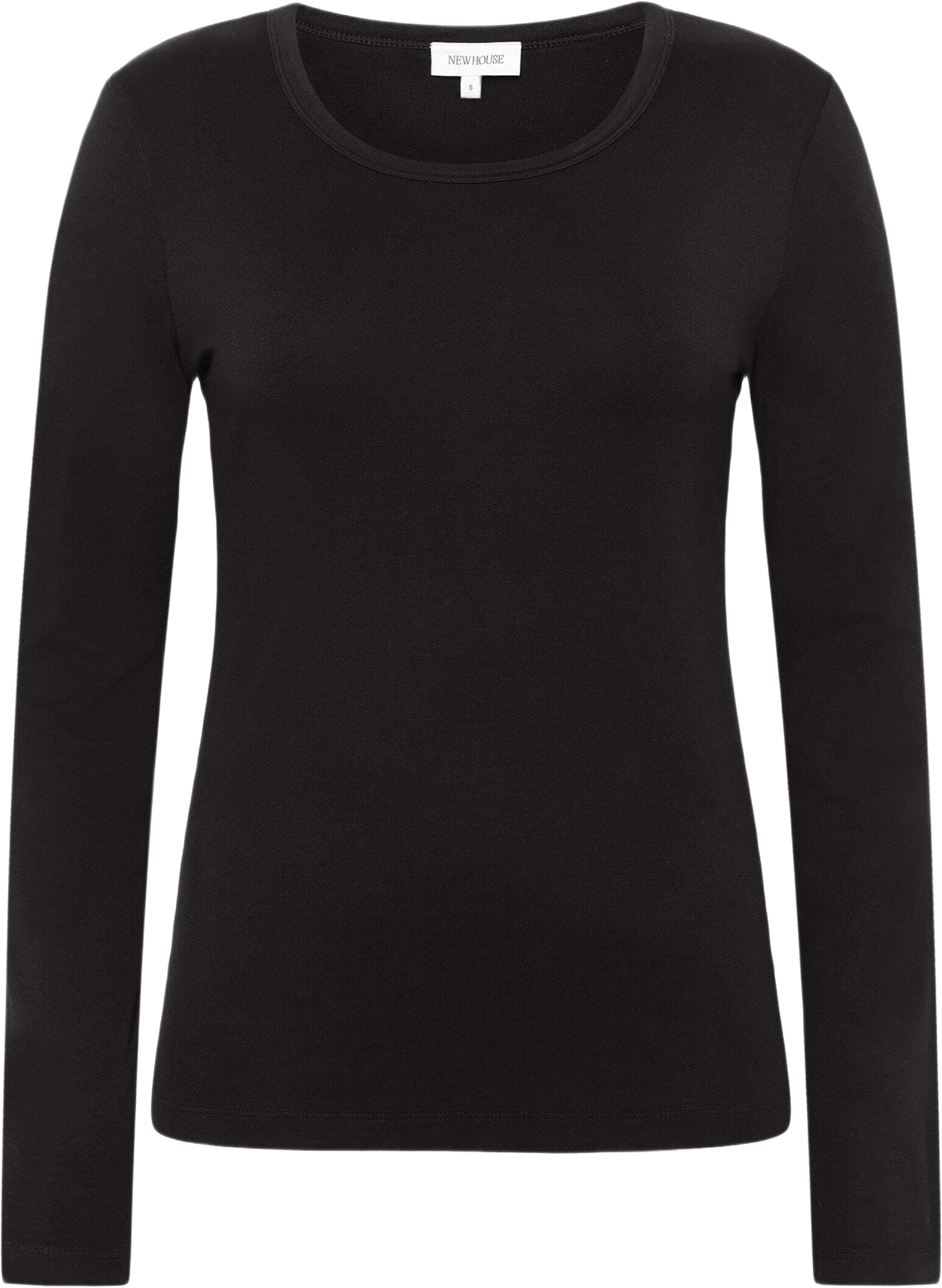 Cameron Jersey Top, från Newhouse, i färgen svart.