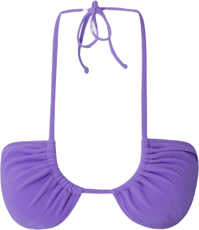 Strappy Bandeau Bikini Top, från Understatement, i färgen electric lilac.