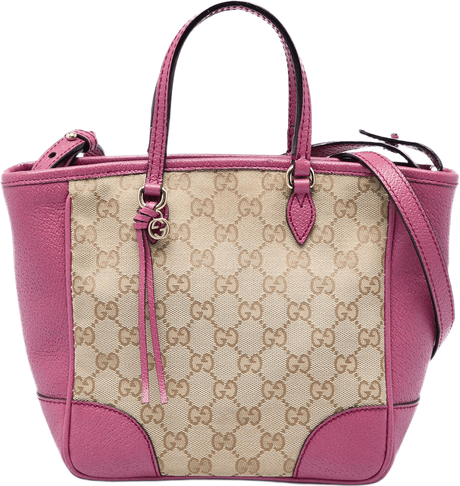 Gucci Small Gg Canvas Bree Satchel, från Luxclusif, i färgen beige.